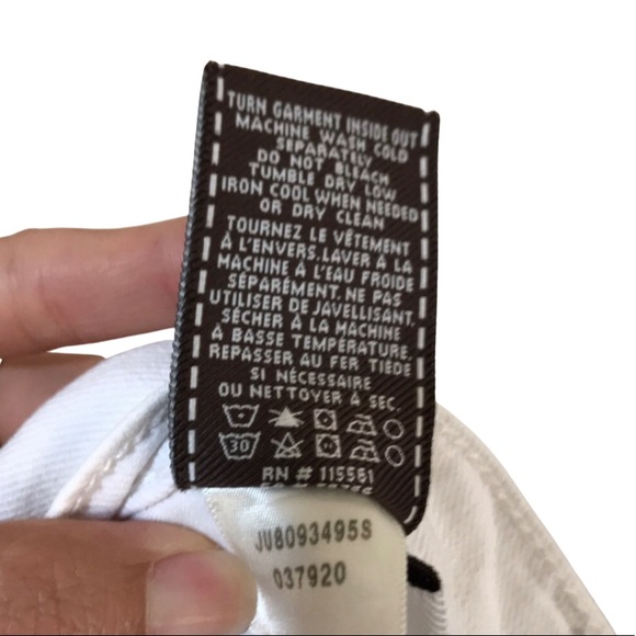 7 For All Mankind White Denim Jeans - Picture 9 of 11